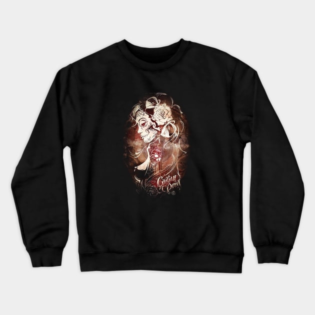 Vamp Lady Goth Crewneck Sweatshirt by WikiDikoShop